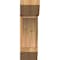 Ekena Millwork Thorton Slat Rough Sawn Bracket w/ Offset Brace, Western Red Cedar, 8"W x 18"D x 26"H BKT0806X18X26THR06RWR - alternate 3